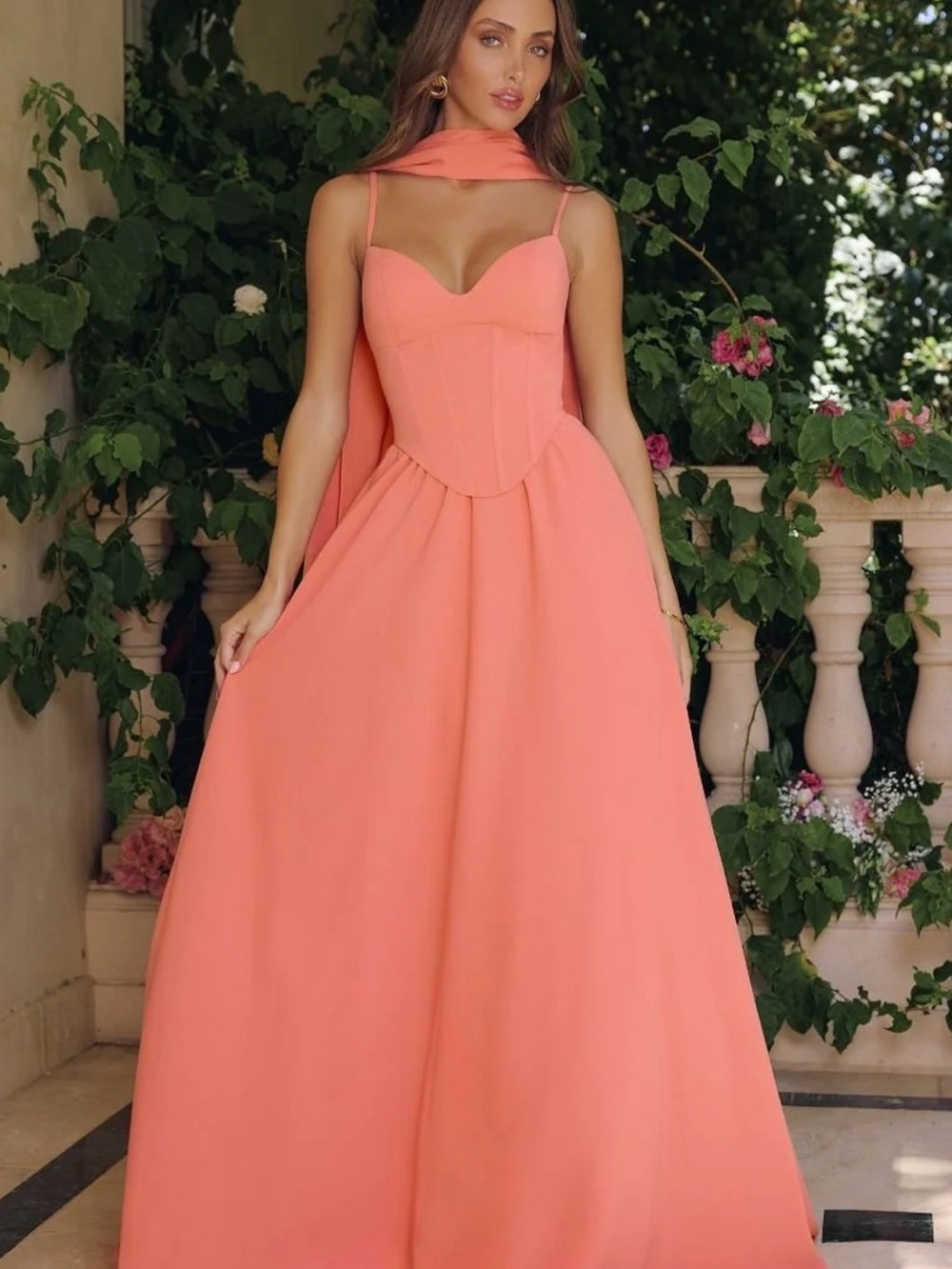 Elegant Coral dress